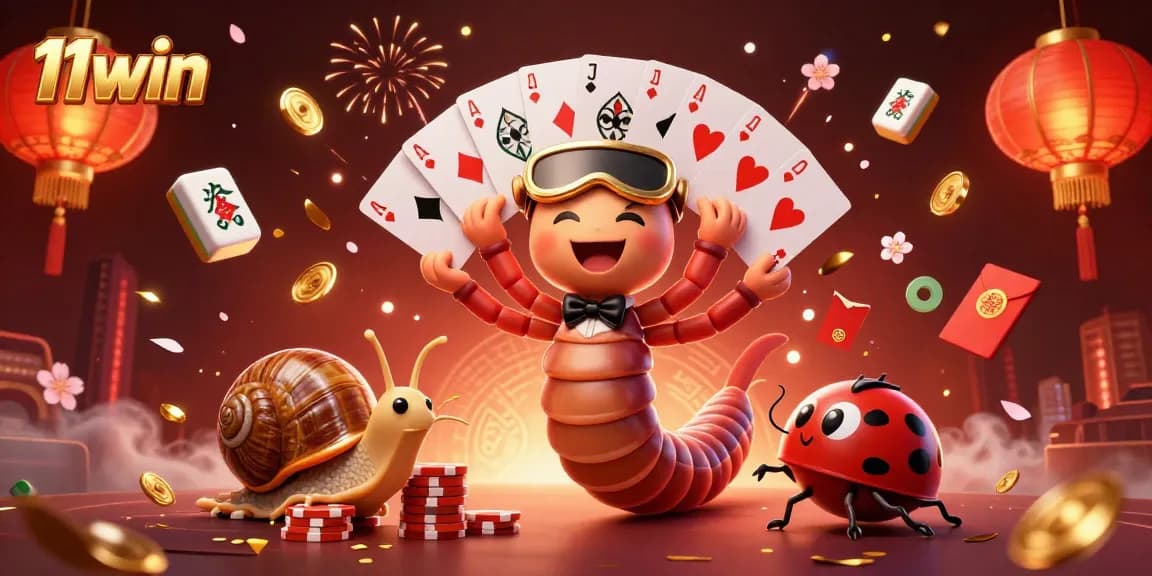 Engage in thrilling 11win gambling with unique characters and exciting game elements in 3D illustration