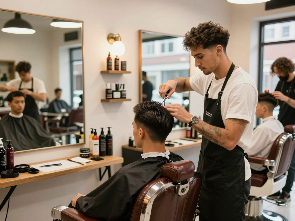Experience stylish haircuts at ROKOK88 Barber Shop, https://www.shaverinfoformen.com showcasing modern interior and professional service.