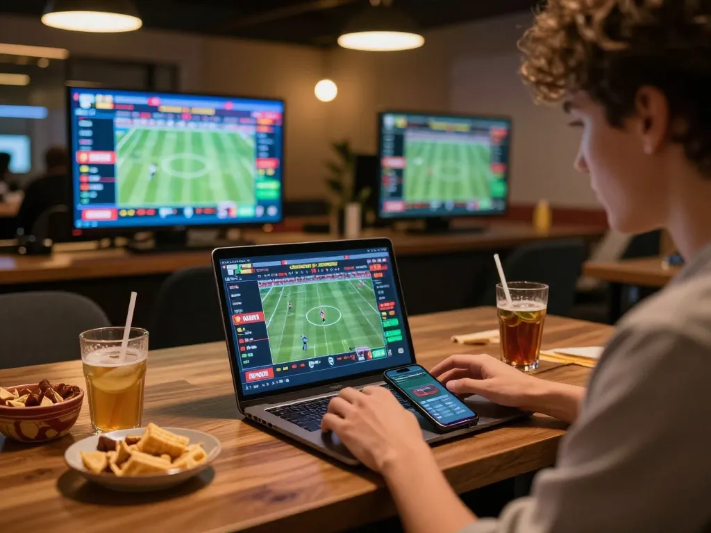 Betting on live events at 88xeng shows multiple screens and focused player action.