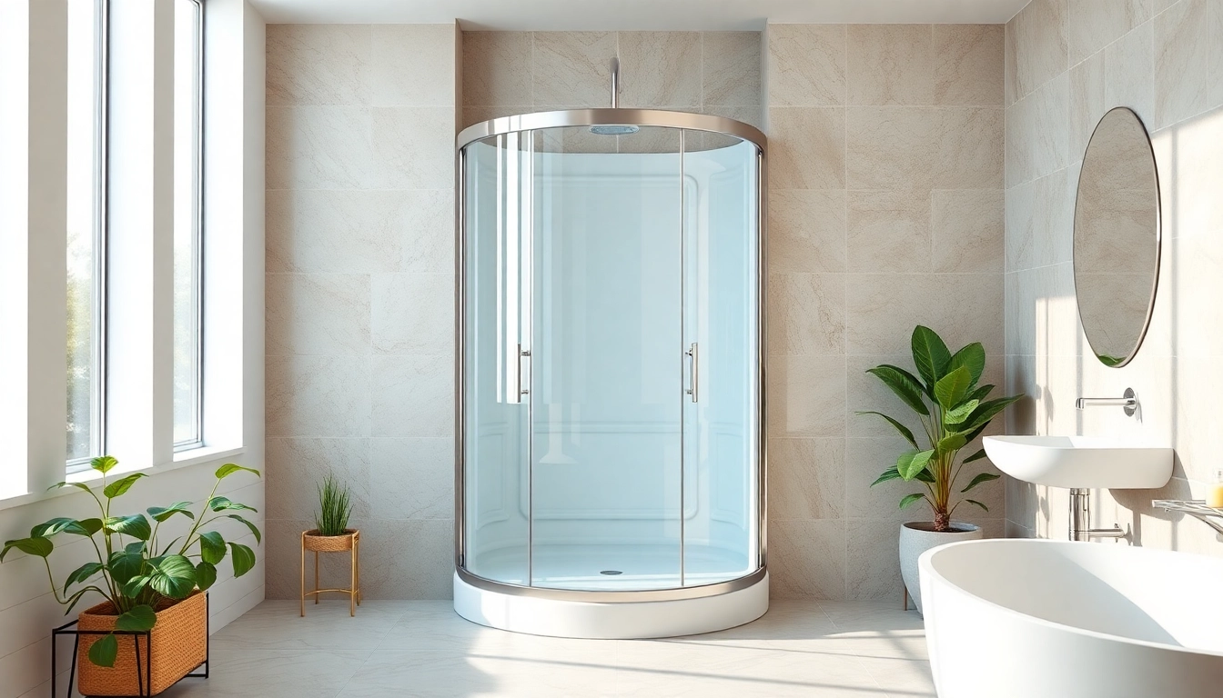 Erleben Sie eine sonni Duschkabine 100x100 in einem modernen Badezimmer mit elegantem Design.