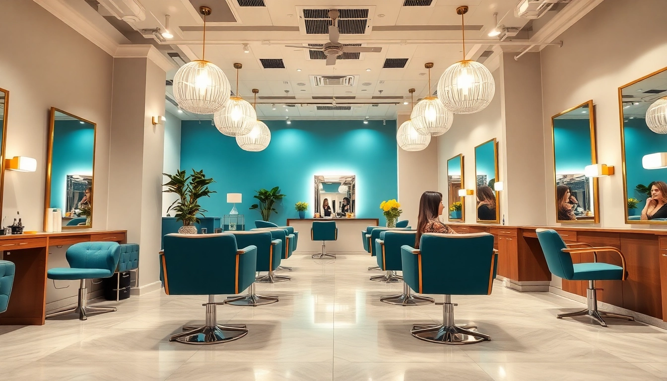Experience the ambiance of a meilleur salon de coiffure with stylish decor and professional stylists.