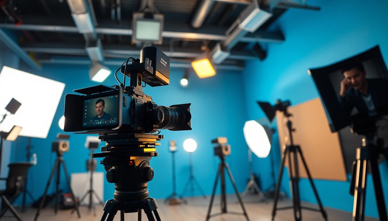 Showcasing commercial videography with a professional videographer in a studio setting.