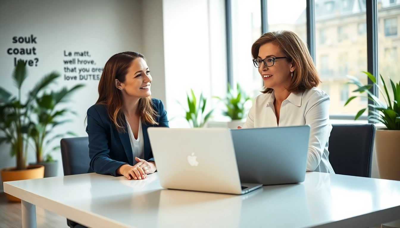 Enhance your knowledge with career coaching in a bright, inviting office setting.