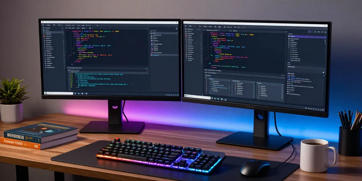 Tha casino software development workspace with advanced coding tools and cybersecurity solutions in a modern setup.