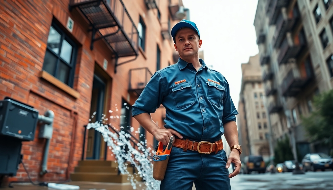 Emergency plumber in Manhattan addressing a plumbing crisis with expertise and urgency.
