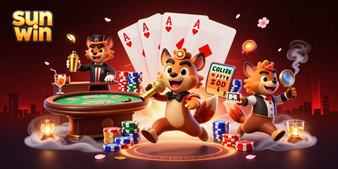 Engage with sun win at a vibrant casino featuring hyenas in comedic roles.