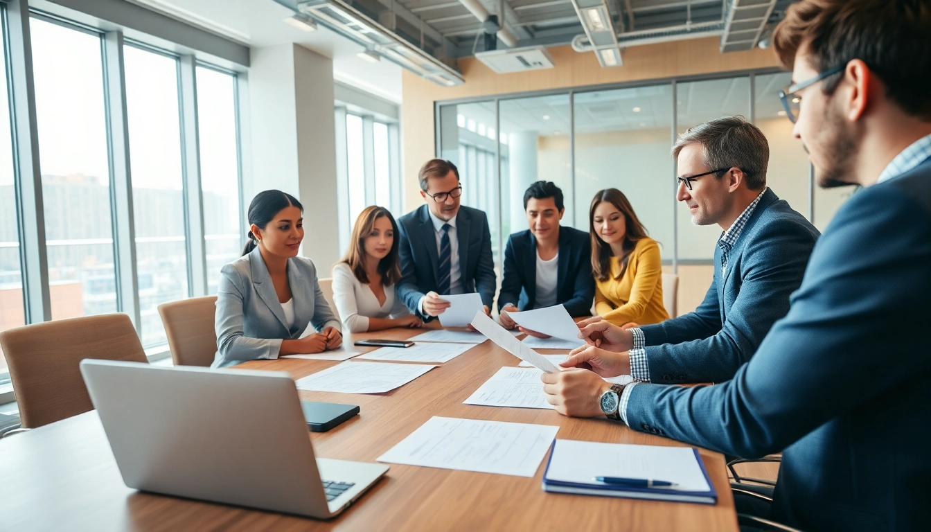 Enhance Contract Management efficiency through professional collaboration in a modern workspace.