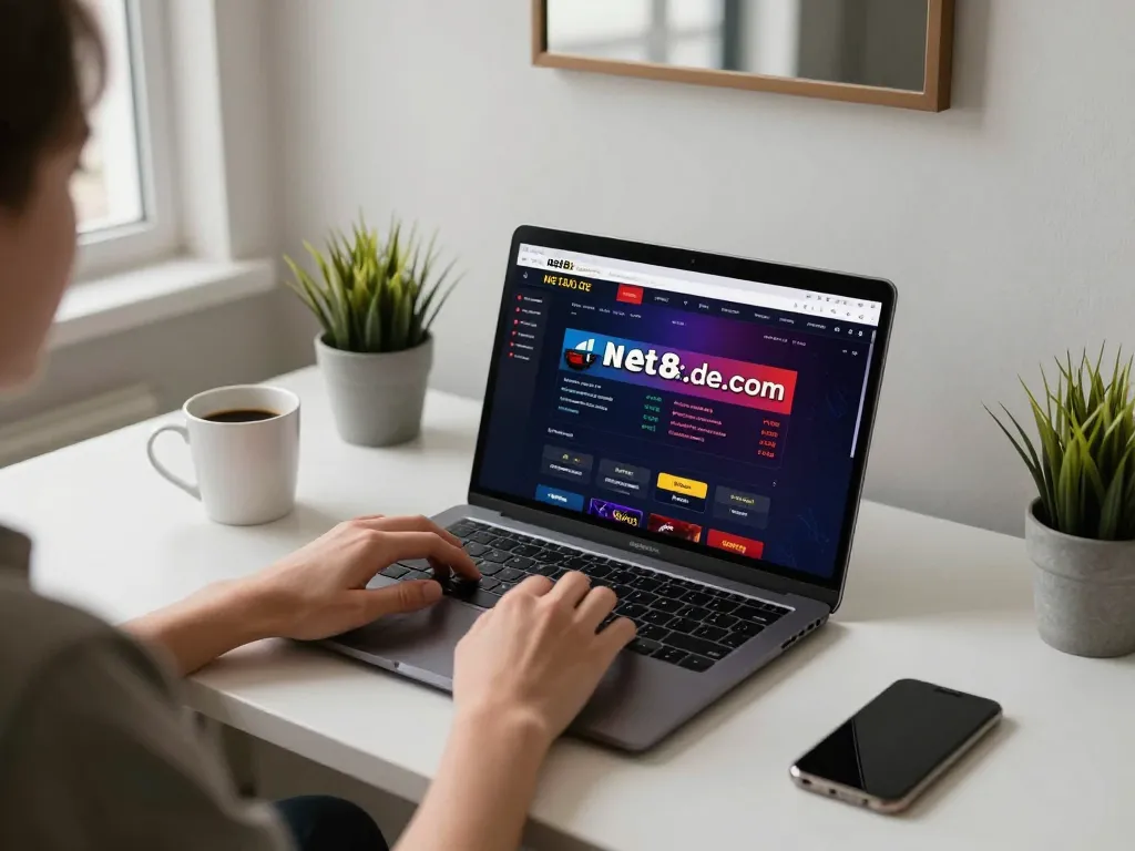 Engage in winning strategies at net88.de.com with a stylish online gaming setup.