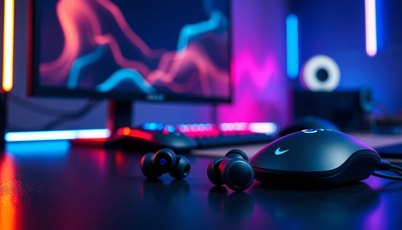 Upgrade your gaming experience with the dynamic PRO60 Gaming Earbuds featuring superior sound quality.