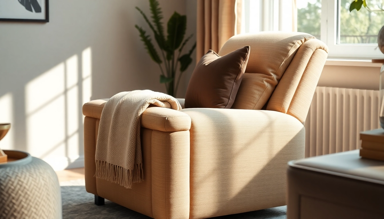 Relax in a stylish sleep recliner chair designed for ultimate comfort and support.