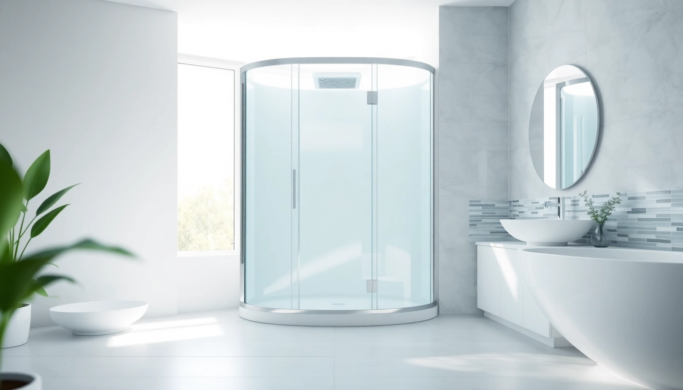 Die sonni Duschkabine in einem modernen Badezimmer mit stilvollem Design und hellen Farben.
