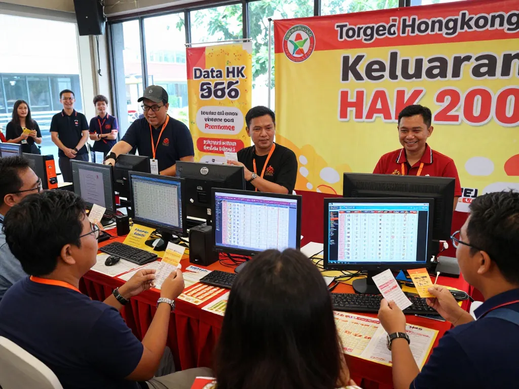 Acara undian langsung Keluaran HK Lotto dengan penonton yang antusias menyaksikan hasilnya, menunjukkan keterlibatan komunitas yang hidup dan antisipasi.