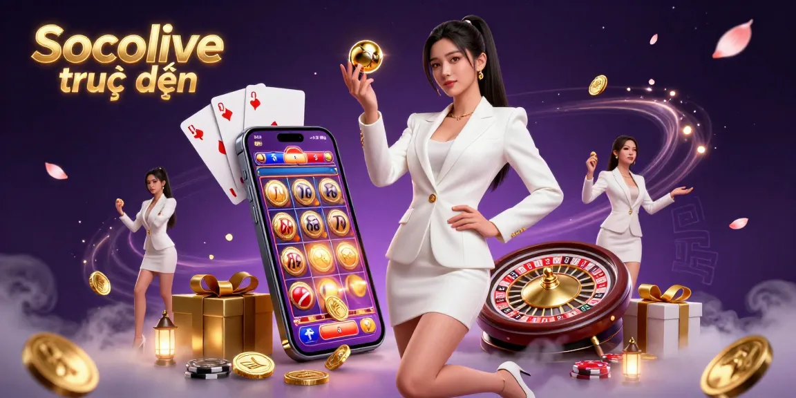 Socolive trực tiếp: Engage in thrilling casino experiences with lively game elements and a stunning ambiance.