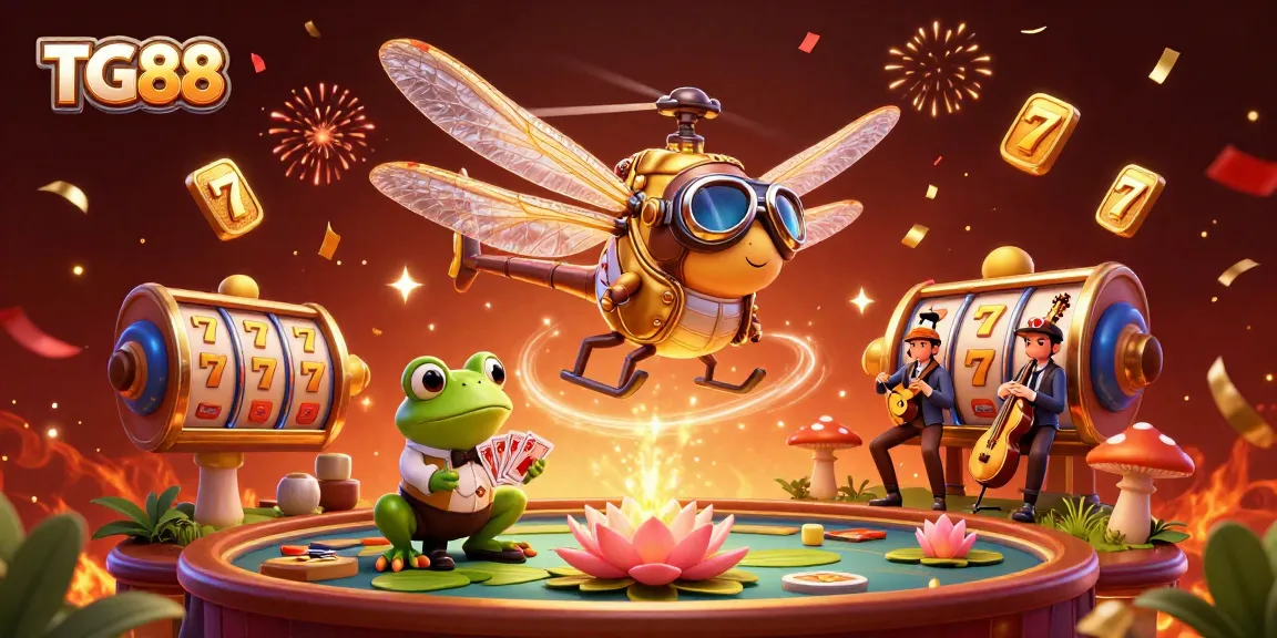 Experience exciting winning moments at TG88 with vibrant slots and dynamic casino elements.