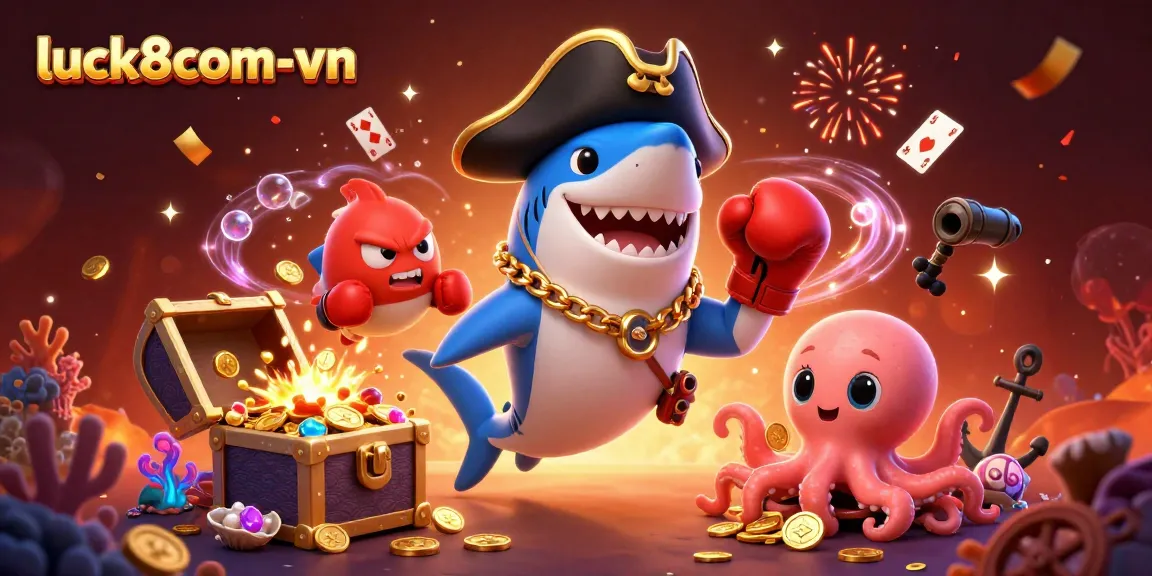 Win big at luck8com-vn with animated underwater treasures and casino games on display
